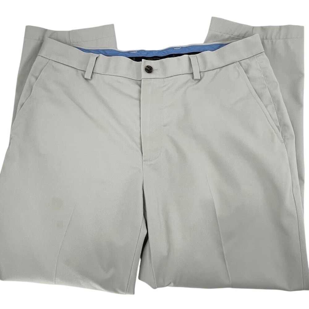 Brooks Brothers Mens Slim Fit Light Weight Advantage Chino Khaki Pants 34x30*tag